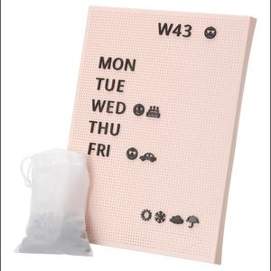 IKEA Pegboard with letters, Pink, 11 ¾x15 ¾ " BRAND NEW